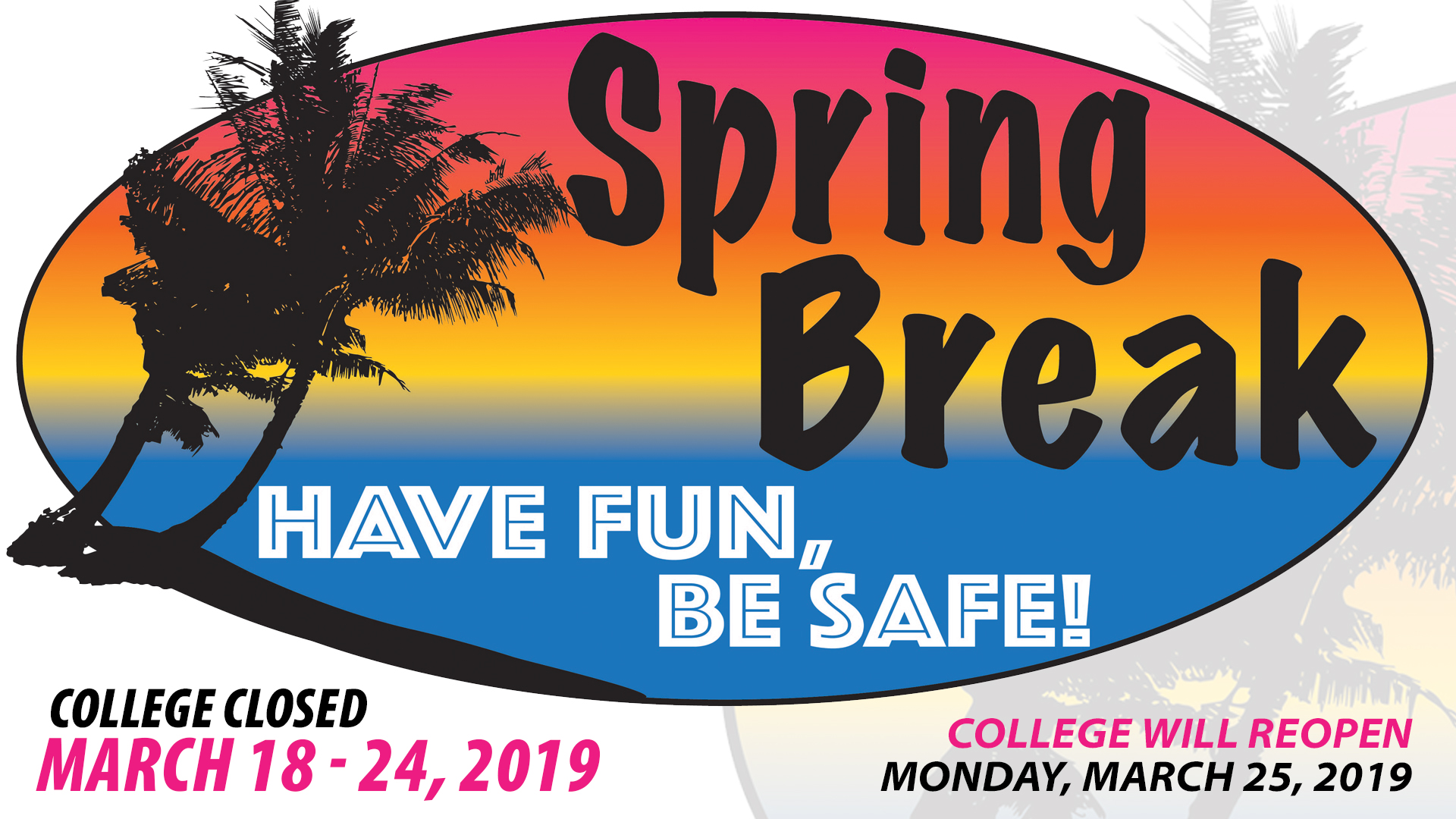 Coconino Community College SPRING BREAK 2019