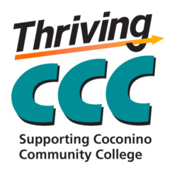 Thriving CCC Logo - Supporting Coconino Community College tagline